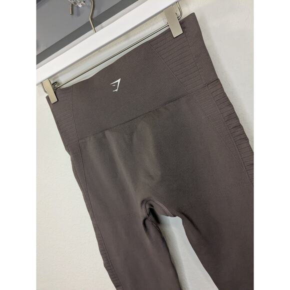 GYMSHARK Womens Size Med Gymsweaty Brisk Like Me Mesh Seamless Leggings Gray $36 - Picture 6 of 8
